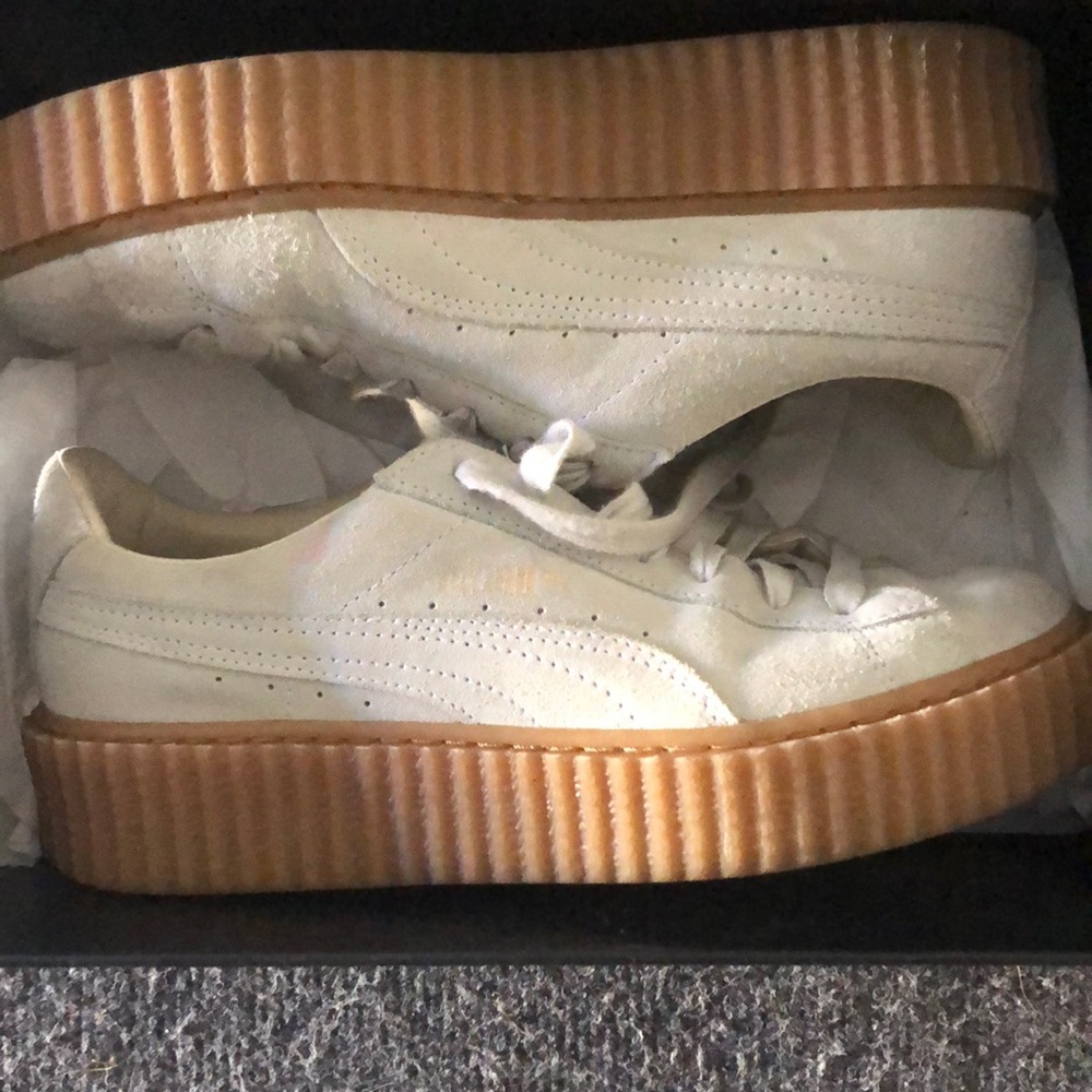 Puma X Rihanna Suede Creeper Off White